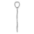 thumbnail image 4 of Auriga Fine Jewelry 14K White Gold Polished Anchor W/Rope Pendant for Women, 4 of 5