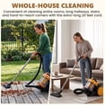 thumbnail image 4 of edx Canister Vacuum Cleaner, 1000W Bagless Vacuum Cleaners, 16Kpa Suction with 1.8L Dust Cup for Hard Floors, Carpet, Black & Yellow, 4 of 12
