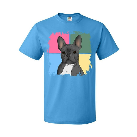Inktastic Blue French Bull Dog T-Shirt