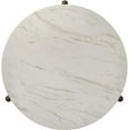 thumbnail image 5 of DUOMAY Modern Marble Round Coffee Table, 32'' White Circle Coffee Table Center Cocktail Table for Living Room Apartment, Farmhouse Side Table for Family Office, 5 of 6