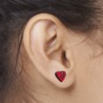 thumbnail image 3 of Body Candy Red Glitter Valentine Broken Heart Stud Earrings Stainless Steel Hypoallergenic, 3 of 6