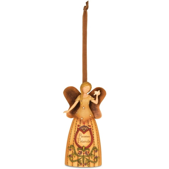Pavilion Gift Company Country Soul 29016 Angel Figurine, Forever Friends, 4-1/2-Inch