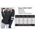 thumbnail image 4 of Womens Casual Sweatshirts Color Block Long Sleeve Sweaters Buttons Henley, 4 of 4