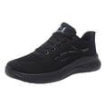 thumbnail image 7 of Running Shoes for Men Women Thick Soft Sole Sneakers Mesh Walking Shoes with Arch Support Lace up Nonslip Tennis Shoes Black Size 8.5, 7 of 7