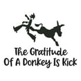 thumbnail image 2 of The Gratitude Of A Donkey Kicking Cowboy Cowboys Roping Horse Chaps Rodeo Horse Pony Bull Steer Stallion Roper Holiday Gift Decorating Ideas Bedroom Wall Decal Sticker - Size: 40 In X 32 In, 2 of 5