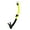 Black Silicone/Yellow, variant on IST SN-204 Dry Top Snorkel with Hypoallergenic Silicone, Splash Guard & Flex Tube for Diving & Snorkeling (Black Silicone)