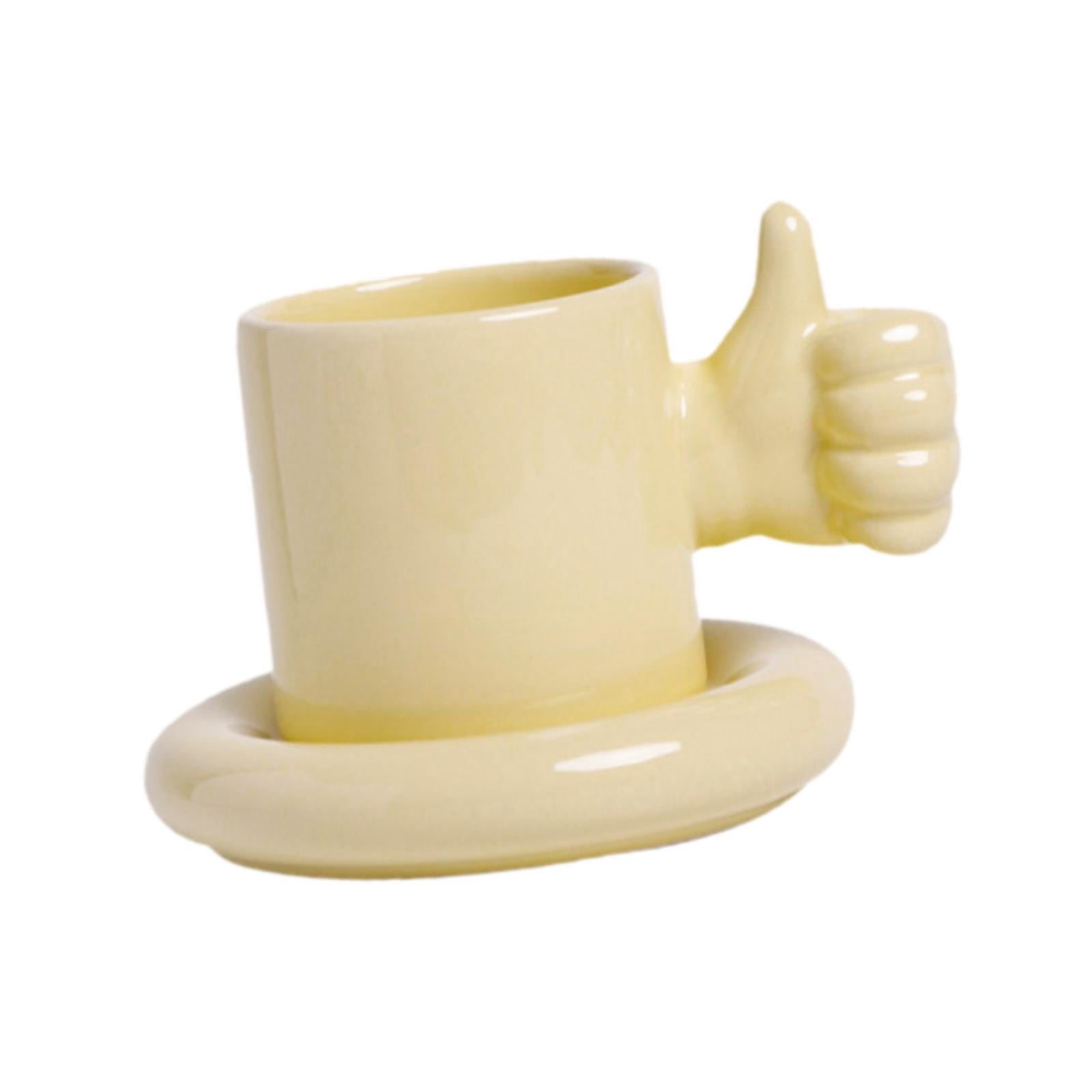 TISHITA Coffee Cup Breakfast Tea Milk Mug with Saucer Teaware Tea Cup Espresso Latte Mug for Cafe Restaurant Housewarming Gift Family