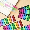 thumbnail image 2 of 6 Pack Self-Adhesive Page Markers Repositionable Sticky Tabs Notes for Marking and Highlighting Pages, 2 of 8