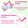 thumbnail image 4 of Ambifirner 12" 14" 16" Girls Bike with Training Wheels – Adjustable Seat, Front Basket, Doll Seat & Streamers, Toddler Bicycle for Ages 2-7, Red, 4 of 8