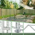 thumbnail image 2 of ZephyPaws Large Chicken Coop with Run for 30 Chickens,Large Walk-in Poultry Cage for Outdoor Yard Farm with Waterproof Roof Cover 10' L x 20' W x 6.56' H, 2 of 7