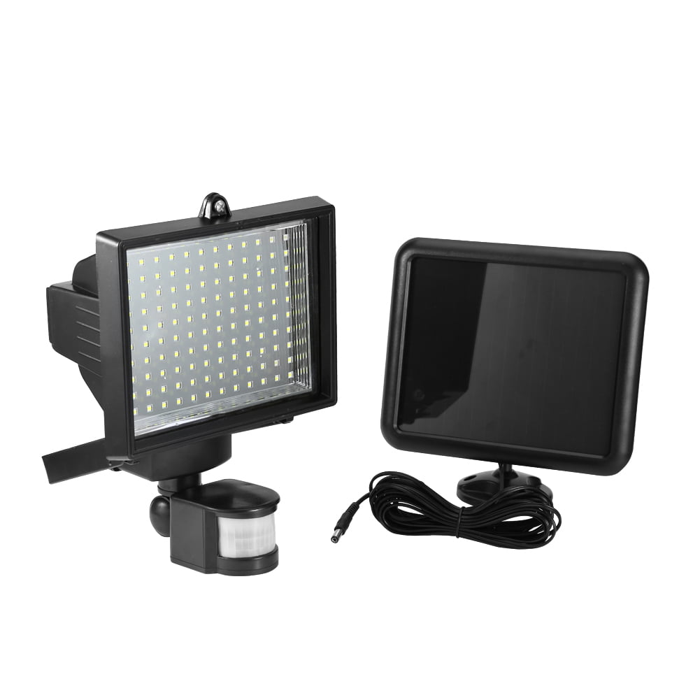 60 LED Solar Motion Sensor Floodlight Lamp PIR Detector Outdoor Security Light