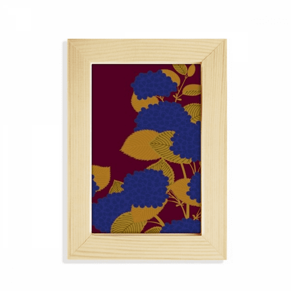 painting japanese culture flower blue desktop display photo frame picture art painting 5x7 inch