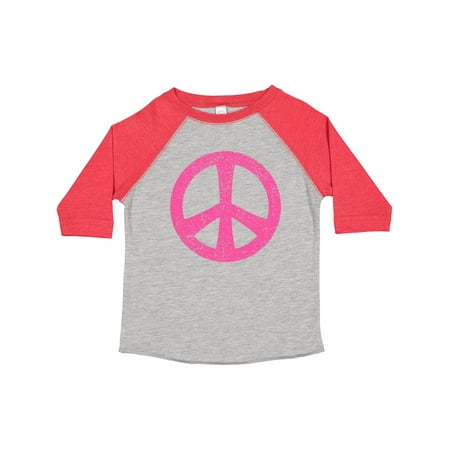 

Inktastic Peace Sign Pink Retro Gift Toddler Toddler Girl T-Shirt