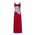 thumbnail image 4 of De Vestido sexy con bolsillos y estampado de cuello redondo para mujer, informal, con cordones, 4 of 9