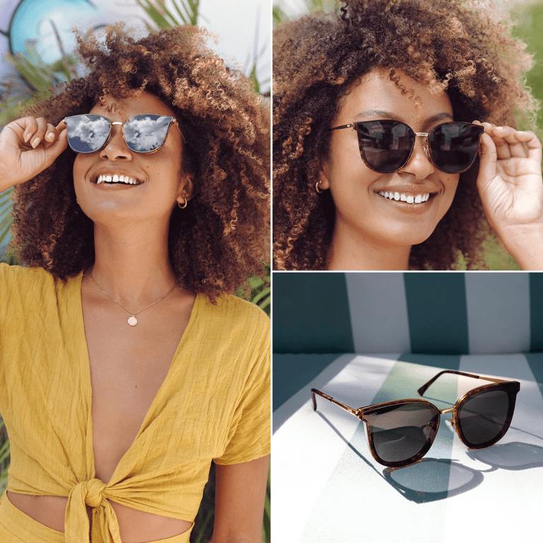 Flat lens sunglasses womens 2025