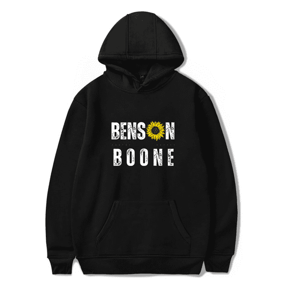 Benson Boone Hoodies Sunflower Merch Hoodie Men Women Vintage Hip Hop Casual Long Sleeve Hooded Sweatshirt Pullover