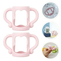 PTOOTP Set of 2 Baby Bottle Handles with Easy Attachment, Comfortable Color