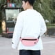 thumbnail image 3 of Bolsa de pecho unisex de color rosa, bolsa de cintura para viajes, caminatas, carreras, senderismo, ciclismo, 3 of 5