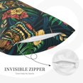 thumbnail image 3 of Xecao Tropical Tribe Mask for Decorative Throw Pillow Case for Couch,Sofa or Bed Set,Pillow Cover for Sofa Home Decor Ideal Gift(Pillow core not included)-14"x20", 3 of 6