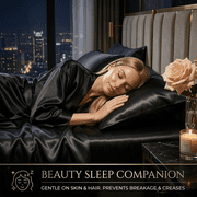 PixelForge Queen Satin Sheet Set, Silky Satin Bed Sheets, Silk-Like Sheets for Hair & Skin, 4 Piece, Black, 14 Deep Pocket