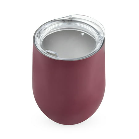 Sip & Go Stemless Wine Tumbler in Berry by True (Best Red Wine For Non Wine Drinkers)