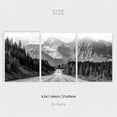 thumbnail image 3 of Set of 3 Black And White Mountain Prints, Nature Wall Art, Forest Prints, Canvas Posters, Modern Wall Decor, Spring Decor, Interior Decoration, Living Room, Bedroom, Home Office, Kitchen, Bar, Cafe,, 3 of 4
