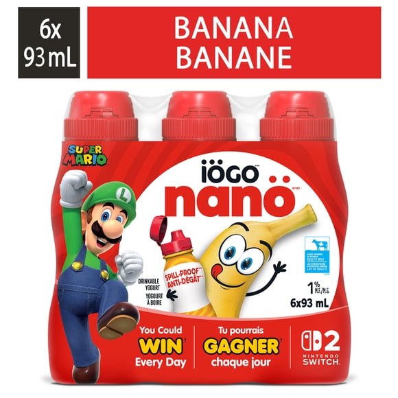 iÖGO nanö Yogourt à boire à la banane 1 %