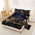 thumbnail image 2 of Castle Fairy Boho Ancient Book Queen Sheets 4 Pieces,Spooky Skull Candle Queen Sheet Sets,Navy Brown,1 Fitted Sheet,1 Flat Sheet and 2 Pillowcases, 2 of 6