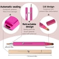 thumbnail image 3 of fuzhong-Retractable Dual-ended Lipstick Brush (Gold + Pink), 3 of 4