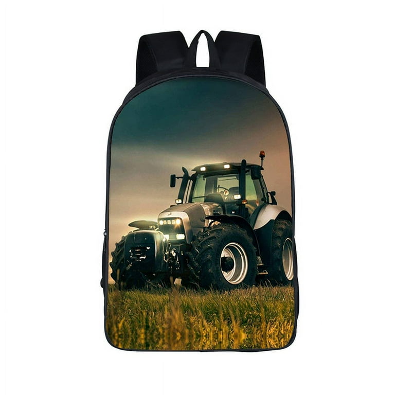 3D Farm Tractor Print Backpack for Teenage Boys Girls Children School Bags Women Men Laptop Backpack for Travel Book Bag 16 Inch Walmart