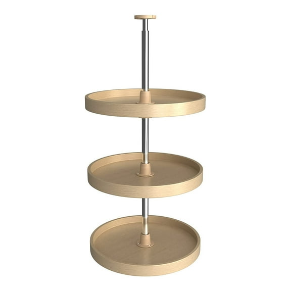 Rev-A-Shelf LD-4BW-063-1836-1 18" Wood Full Circle 3 Shelf Lazy Susan