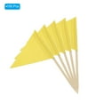 thumbnail image 3 of 100 Pcs Flag Toothpicks Cake Toppers Cheese Markers Party Decor Colored Yellow, 3 of 8
