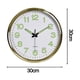 thumbnail image 2 of Rose red Reloj de pared de plástico luminoso de 12 pulgadas y 30cm, reloj de cuarzo, reloj de pared de salón para dormitorio, 2 of 5