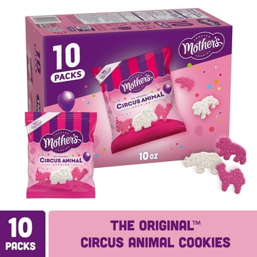 Mother's Original Circus Frosted Animal Cookies Multipack Snacks, 10 Count