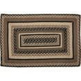 thumbnail image 3 of VHC Brands Sawyer Mill, Braided Jute Rug, Non-Skid Pad, Door Mat, Rectangle, Charcoal Creme, 24x36, 3 of 11
