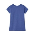 thumbnail image 4 of District Teen Female Regular Plain Short Sleeves T-Shirt Royal Frost Medium, 4 of 4