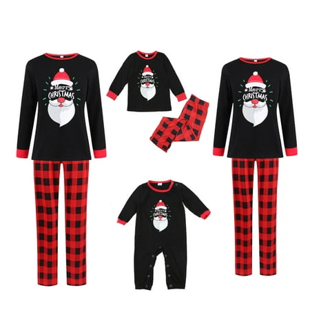 

Summer Savings Clearance 2022! Christmas Pajamas for Family Family Christmas Pjs Matching Sets Jumpsuits Matching Christmas Pjs for Family Long Sleeve Pajamas Two-Piece Baby Set