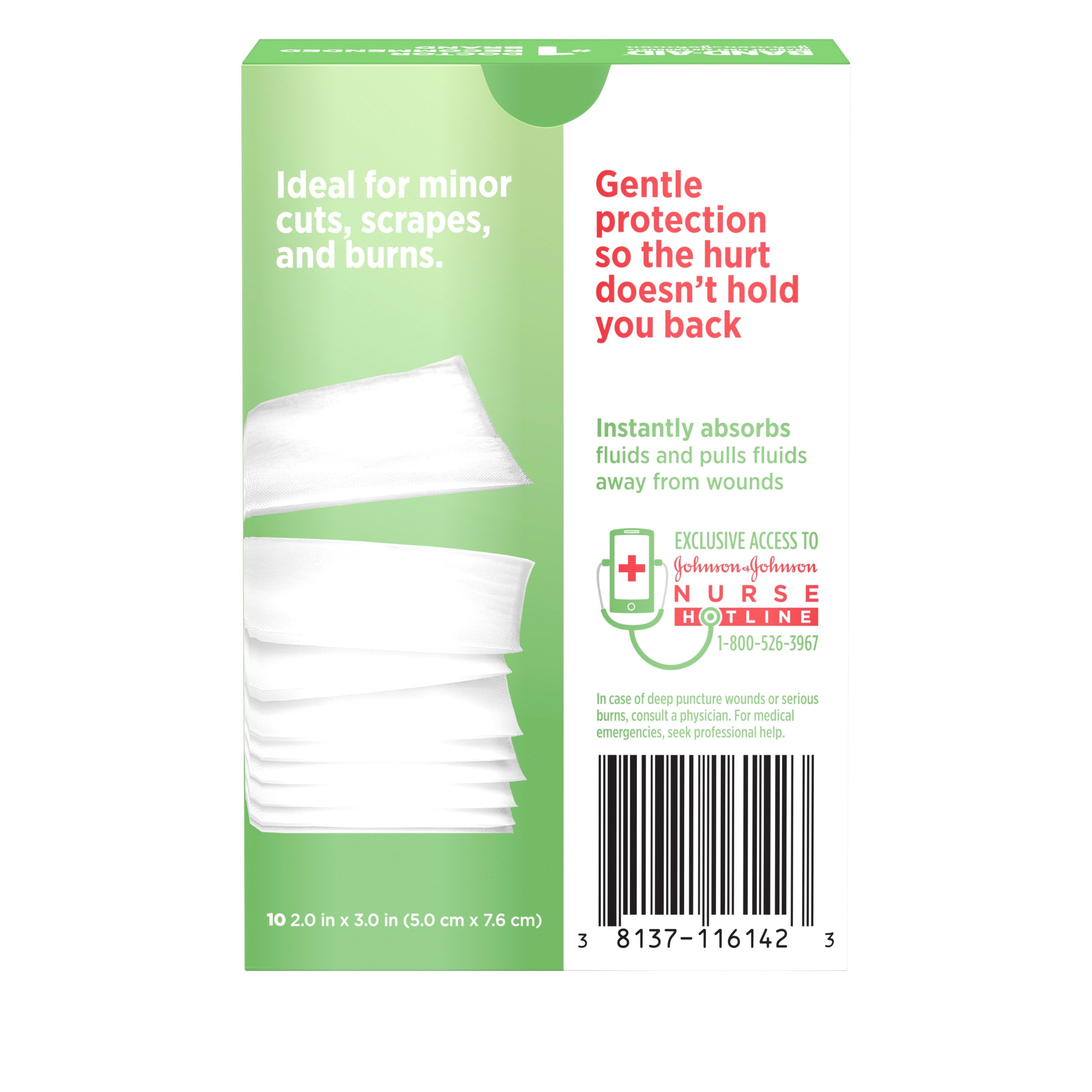 Band-Aid Medium Hurt-Free Wrap 2 in. Band-Aid(381371161461): customers  reviews @