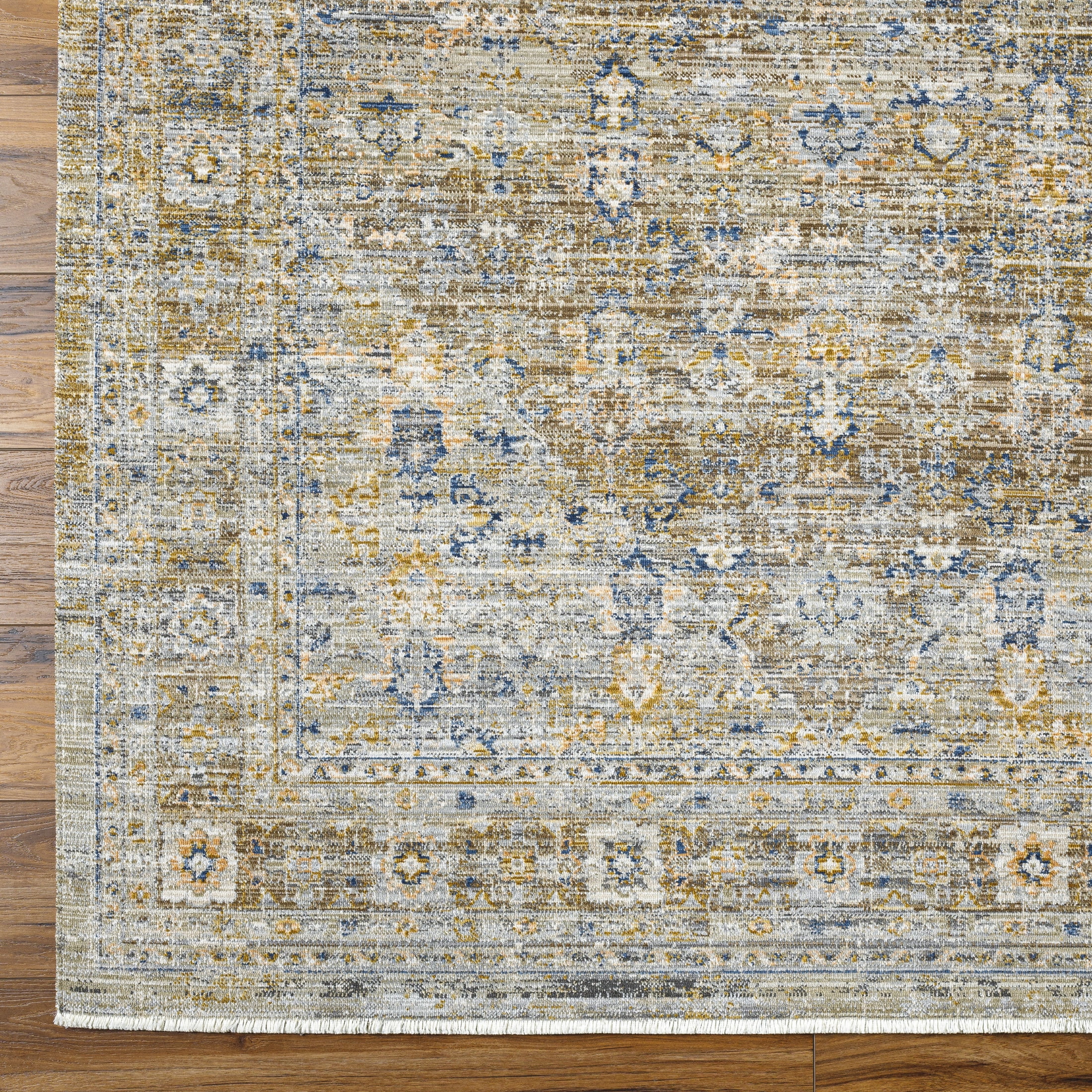 Livabliss x Becki Owens Ren Damask Washable Area Rug ,9' x 13'1",Brown Medallion