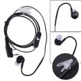 thumbnail image 3 of 2 Pin In Ear Earphone Earpiece Sports Headset PTT MIC for BAOFENG KENWOOD Retevis HYT Radio L3FE, 3 of 6