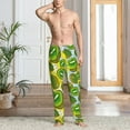 thumbnail image 6 of Lsque Watercolor Kiwi Fruits Summer Print Men's Pajama Pants, Lounge Pant - Comfortable Home Wear,Elastic Waistband, Stylish Design-Small, 6 of 9