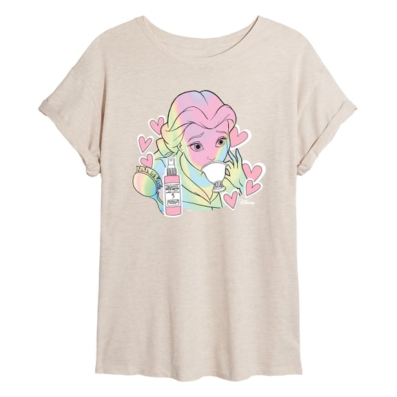 Disney - Belle Collage - Women's Oversized T-Shirt