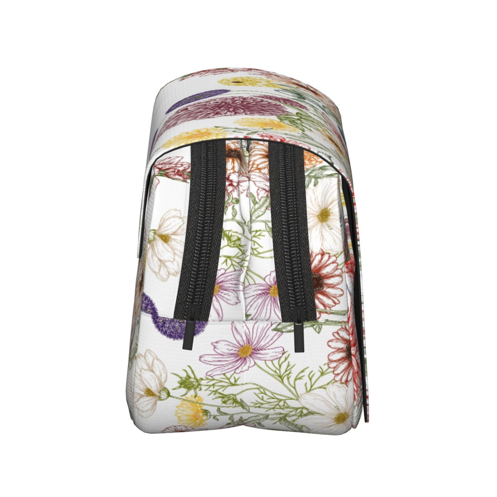 Rateoe Autumn Garden Pattern Double Clamshell Pen Case, Storage Organizer with Two Zipper Compartments– Holds Up to 50 Pencils & Pens