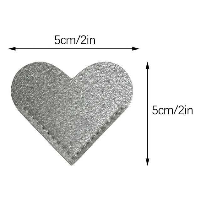 Birdeem Vintage Leather Heart Bookmark Page Corner,Leather Love Bookmark
