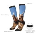 thumbnail image 4 of Logiee Close-Up Curious Squirrel Print Gift Stocking Stuffers,Adult Stockings,Novelty Socks,Funny Socks Birthday Running Walking Sleeping, 4 of 6