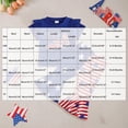 thumbnail image 2 of 4th of July Baby Girl Outfit Toddler Memorial Day Clothes Girls Independence Day Cute USA Printed Camisole Top Flared Pants Girls Outfits Set, 2 of 4