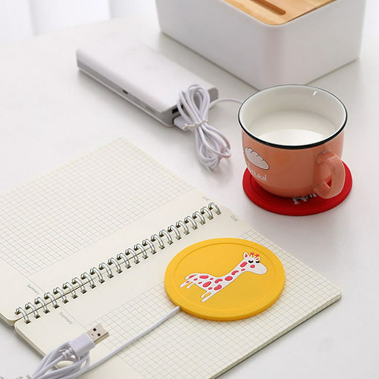Office Warmer Pad Silicone USB Power Suply Mug Heater Heating Coaster Cup  Holder Cup Heating Mat ELEPHANT 