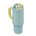 thumbnail image 3 of SURFVEN 40oz Double Wall Stainless Steel Insulated Tumbler with Handle and 2-in-1 Lid, Mint Blue, 3 of 7