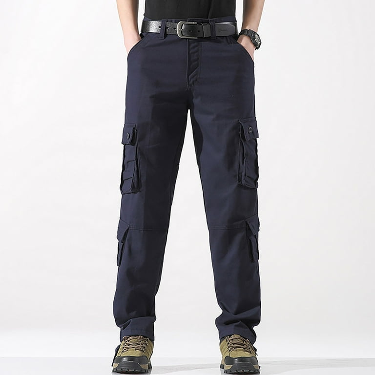 Icvfdpl Cargo Pants For Men Straight Leg Outdoor With Multiple