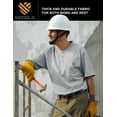 thumbnail image 5 of Men's Loose Fit Heavyweight Short-Sleeve Pocket Work Henley T-Shirt (Regular&Tall), 5 of 8